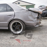 Nissan HR34 Skyline GT rear damage — structural detail
