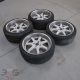 Lenso staggered alloy wheel set 18x8 18x9 4x114.3 with 3GSpares logo.
