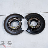Subaru Legacy BP5 Spec B R180 rear backing plates LH 26704AE030 RH 26704AE020 handbrake drum hardware set 2006-2009 - 3GSpares NZ