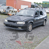 1998 Toyota AE111G Sprinter Carib BZT front exterior — factory roof rails — 3GSpares NZ