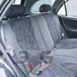 Toyota AE111G Sprinter Carib BZT rear interior overview — seats and trim condition