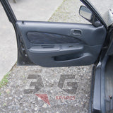 Toyota AE111G Sprinter Carib BZT front passenger door card — trim panel and window controls