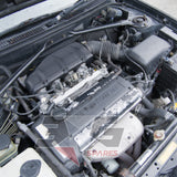 Toyota AE111G Sprinter Carib 4A-GE 20V Blacktop engine bay — top end view