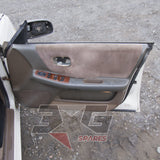 1997 Nissan Laurel HC34 Medalist front door card trim panel, light brown interior — 3GSpares NZ