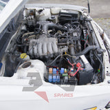1997 Nissan Laurel HC34 Medalist RB20E engine bay overview — 3GSpares NZ