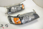 JDM Toyota AE101 Corolla Wagon Facelift Black Housing Headlights & Corner Lights BZ-T