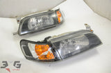 JDM Toyota AE101 Corolla Wagon Facelift Black Housing Headlights & Corner Lights BZ-T