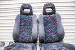 JDM Honda EK Civic SiR Hatchback Confetti Front Seats EK4 VTi-R