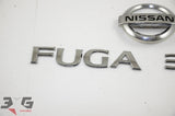 JDM Nissan Y50 Fuga Rear Trunk Boot Badge Emblem Set 350GT 04-07 Infiniti M35