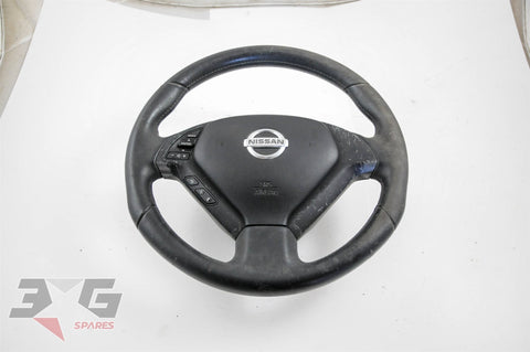 Nissan V36 Skyline 6MT Steering Wheel & Horn Button Pad 07- 10