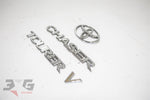 Toyota JZX100 Chaser Tourer V Trunk Boot Badge Emblem Set 96 - 01