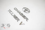 Toyota JZX100 Chaser Tourer V Trunk Boot Badge Emblem Set 96 - 01