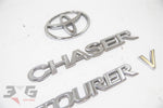 Toyota JZX100 Chaser Tourer V Trunk Boot Badge Emblem Set 96 - 01