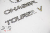 Toyota JZX100 Chaser Tourer V Trunk Boot Badge Emblem Set 96 - 01