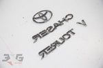 Toyota JZX100 Chaser Tourer V Trunk Boot Badge Emblem Set 96 - 01